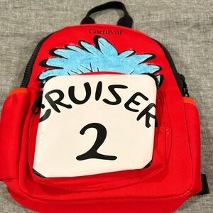 Carnival Kids Red "Cruiser 2" Backpack with Fun Graphic
